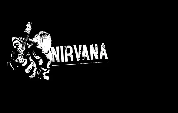 Картинка гитара, Nirvana, forever, Kurt Cobain, король гранжа, nevermind