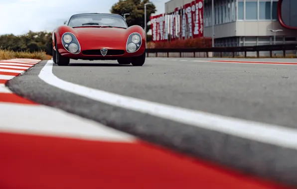 Картинка Alfa Romeo, 1967, racing track, 33 Stradale, Tipo 33, Alfa Romeo 33 Stradale Prototipo