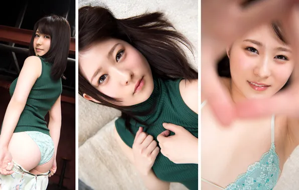 Beautiful, Asian, Model, Smile, Woman, Back, Cute, Behind