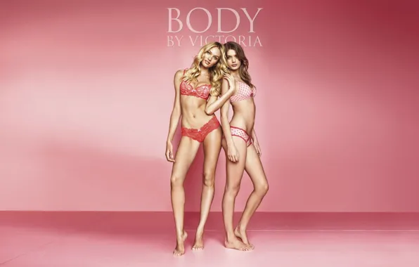 Секси, фон, девушки, надпись, sexy, модели, красотки, Victoria's Secret Angels