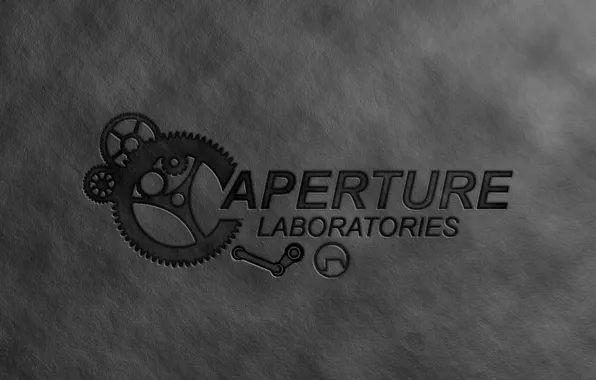 Краска, механизм, portal, game, серый фон, steam, aperture laboratories