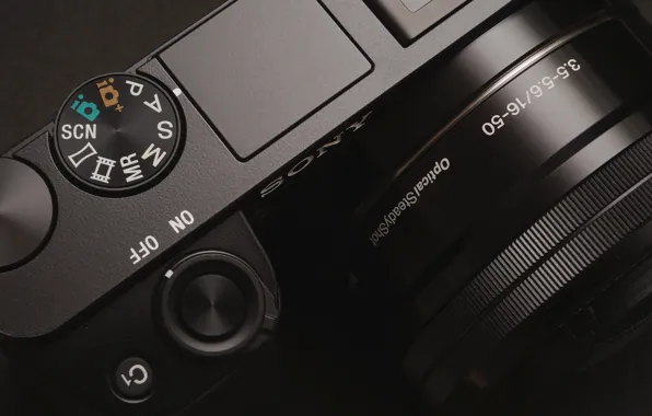 Камера, объектив, Sony, camera, фотокамера, alpha, a6000, Sony a6000