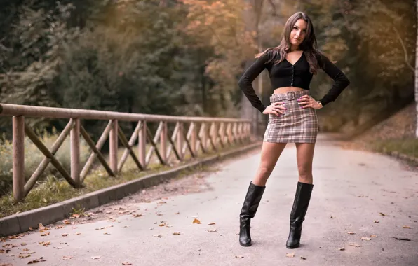 Картинка взгляд, девушка, поза, Nadia