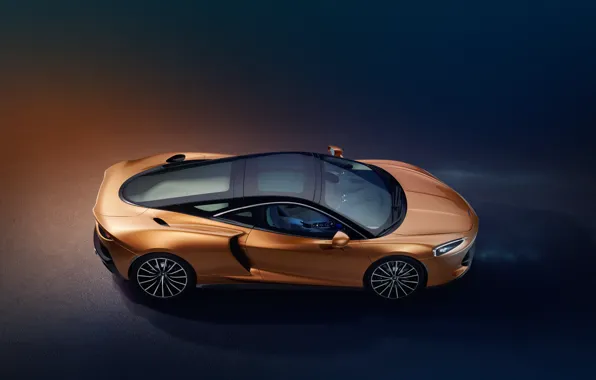McLaren, суперкар, вид сверху, 2019, McLaren GT