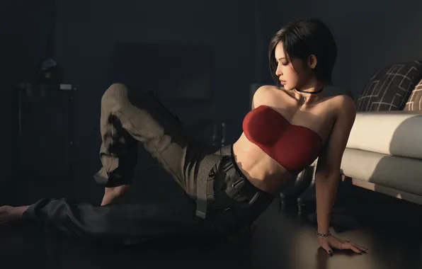 Fan Art, Ada Wong, Digital 3D, resident evil 4 remake, Nixee3D