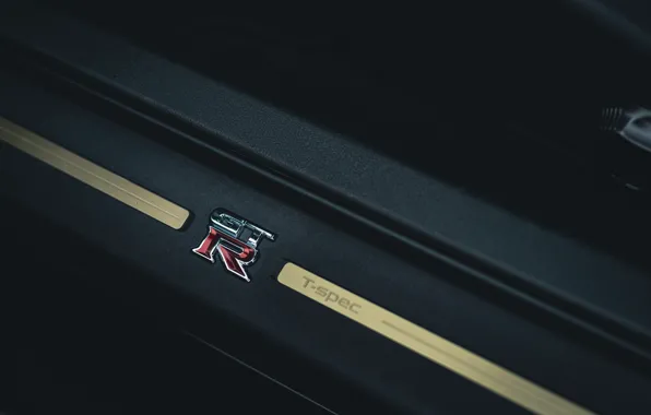 Картинка logo, Nissan, GT-R, R35, badge, 2022, Nissan GT-R Premium Edition T-spec