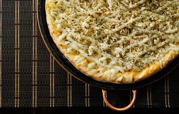 Pizza, cream cheese, chicken pizza