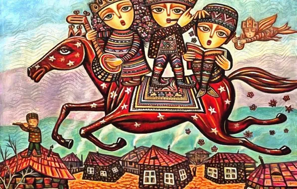 Звезды, дети, конь, дома, Родина, Севада Григорян
