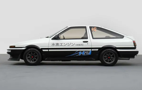 Toyota, вид сбоку, Тойота, шоу-кар, 2023, Toyota AE86 H2