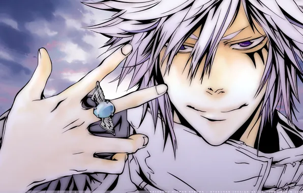 Аниме, кольцо, арт, katekyou hitman reborn, byakuran