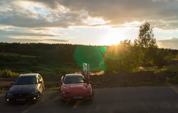 Car, lexus, drift, sony, dodge, night, low, smotra