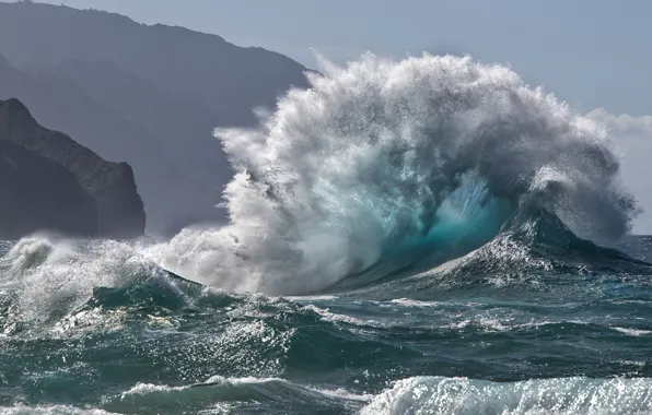 Картинка волны, вода, природа, стихия, красота