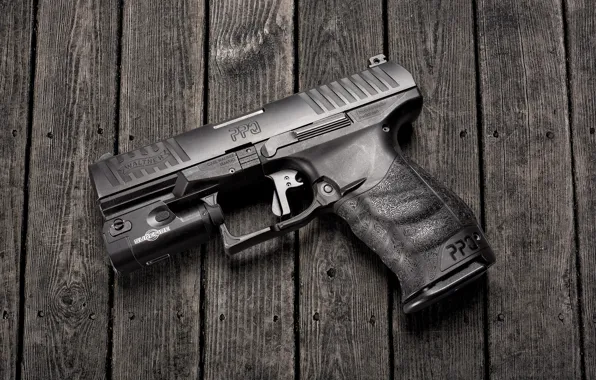 Пистолет, оружие, фон, Walther PPQ
