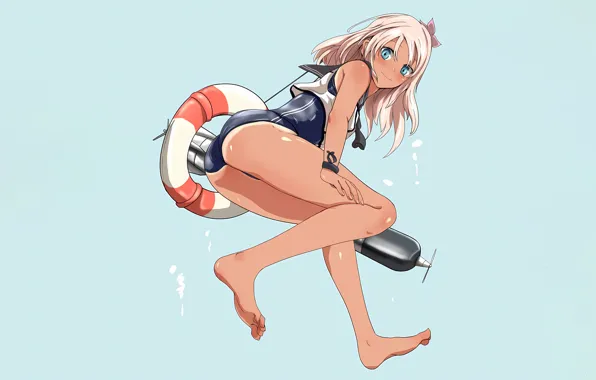 Girl, sexy, ass, long hair, legs, anime, beautiful, pretty