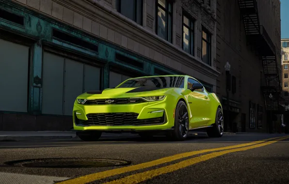 Chevrolet, Camaro, Camaro SS, вид спереди, 2018, Shock Concept