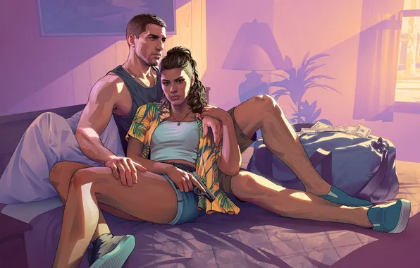 Игра, логотип, Logo, video game, Grand Theft Auto 6