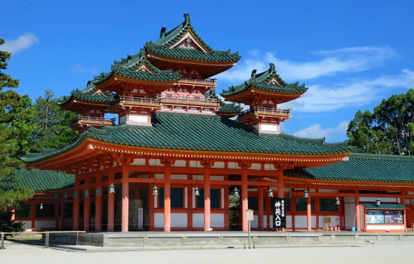 Картинка япония, храм, Киото