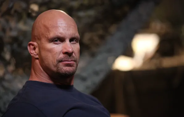 Взгляд, лысый, актер, рестлер, WWE, Steve Austin, Стив Остин