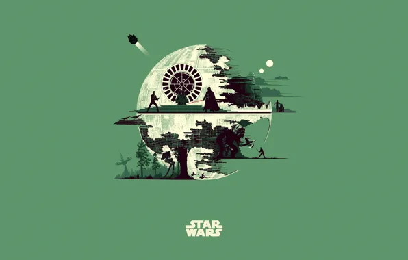 Минимализм, Star Wars, Звёздные войны, Арт, Art, Фантастика, Fiction, Minimalism