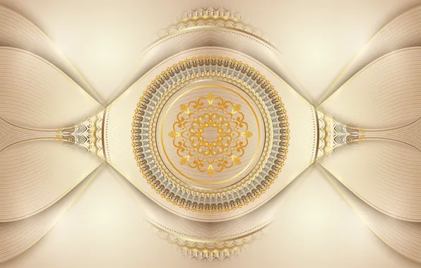 Gold, design, pattern, beige