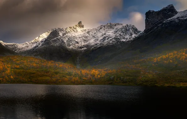 Картинка море, горы, берег