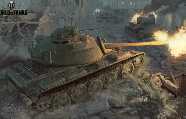 Город, бой, танки, World of Tanks, 59-Patton