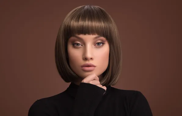 Girl, model, face, cute, makeup, hairstyle