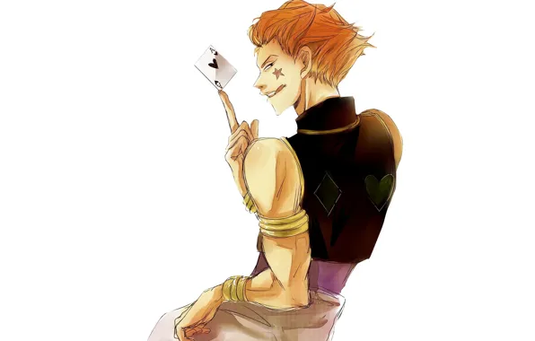 Карта, арт, убийца, Hunter x Hunter, Хисока