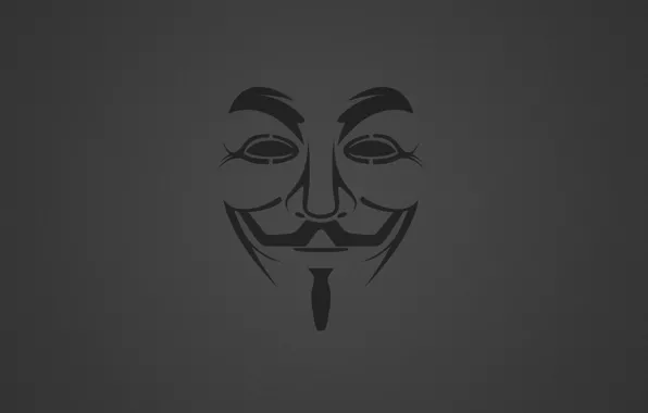 Обои Минимализм, Фон, Маска, Anonymous, Анонимус, Гай Фокс.