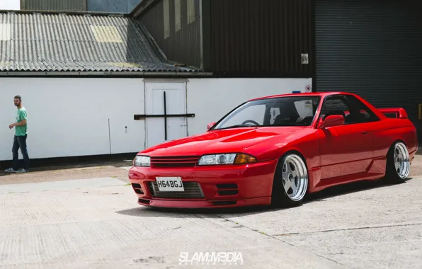 Картинка nissan, turbo, red, wheels, skyline, japan, jdm, tuning