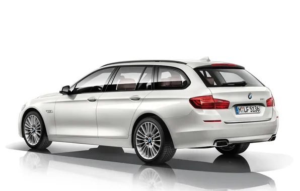 Картинка белый, фон, BMW, автомобиль, Touring, 550i, Luxury Line