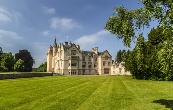 Лето, замок, Шотландия, Scotland, Brodie Castle