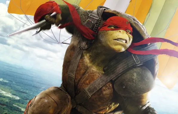 Картинка фэнтези, Raphael, Teenage Mutant Ninja Turtles: Out of the Shadows, Черепашки-ниндзя 2