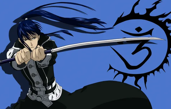 Взгляд, меч, аниме, парень, D. Gray-man