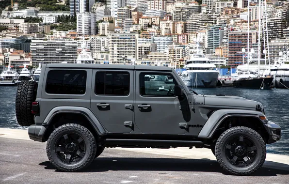 Картинка причал, в профиль, Wrangler, Jeep, Unlimited, 2019, Militem, Ferōx