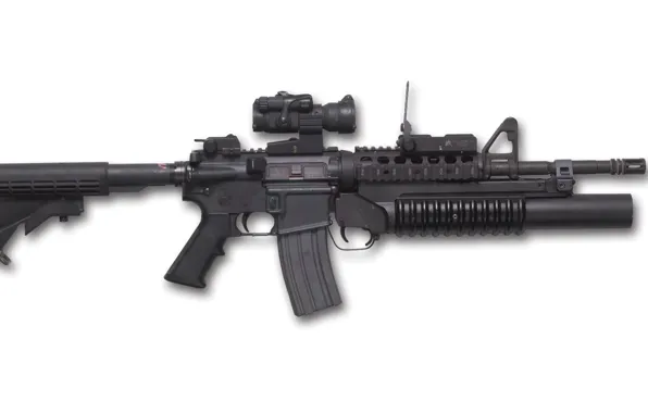 Gun, weapon, rifle, Grenade Launcher, M203, 40mm, M203 40mm Grenade Launcher
