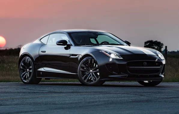 Картинка Jaguar, ягуар, Coupe, Hennessey, 2014, F-Type R, HPE600