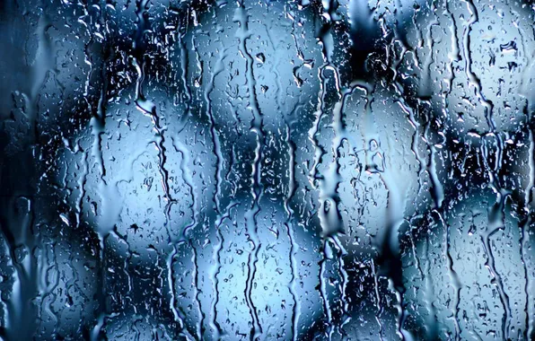 Картинка стекло, вода, капли, свет, дождь, ливень, потоки