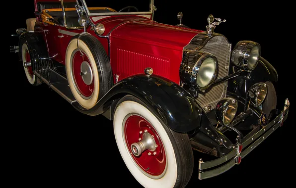 Картинка ретро, фары, колесо, Packard