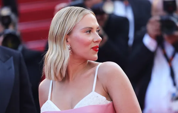 Взгляд, поза, макияж, актриса, Scarlett Johansson, профиль, певица, Скарлетт Йоханссон