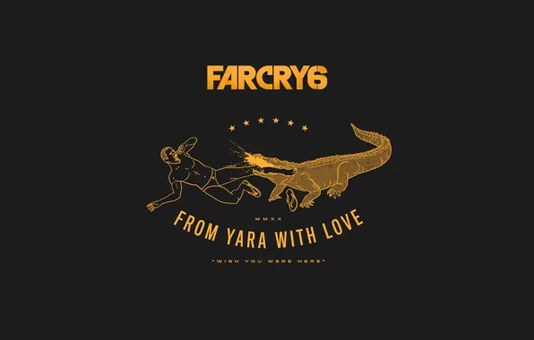 Фон, золото, черный, игра, Far Cry, Ubisoft, Game, 2021