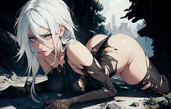 Картинка girl, anime, blonde