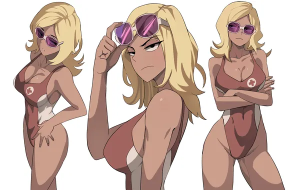 Girl, sexy, cleavage, long hair, boobs, anime, beautiful, pretty