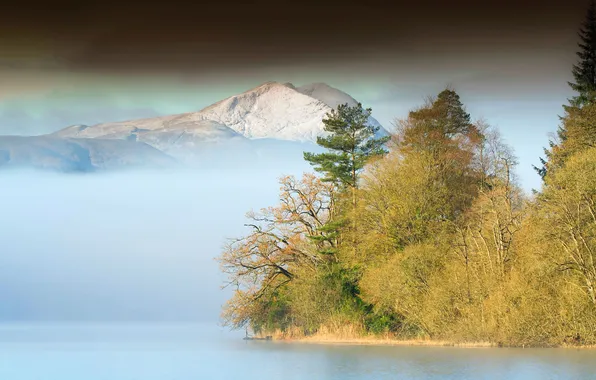 Snow, Scotland, Cloud, Fog, Sunlight