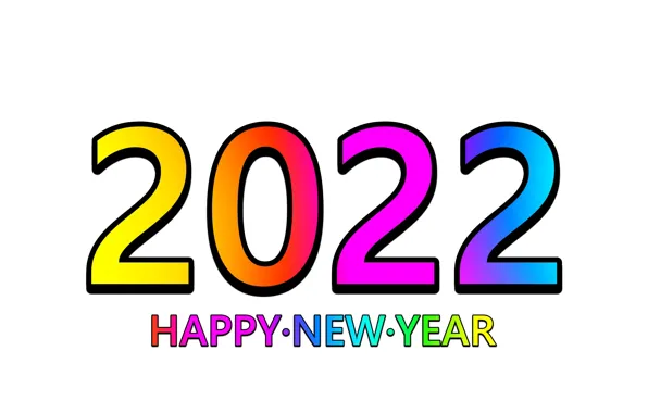 Текст, праздник, обои, новый год, цифры, белый фон, wallpaper, happy new year