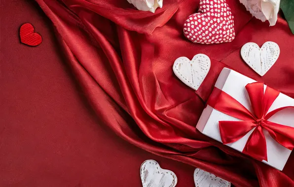 Картинка любовь, цветы, подарок, романтика, сердце, розы, букет, love