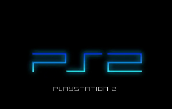 Надписи, Минимализм, черный фон, art, PlayStation 2, PS 2