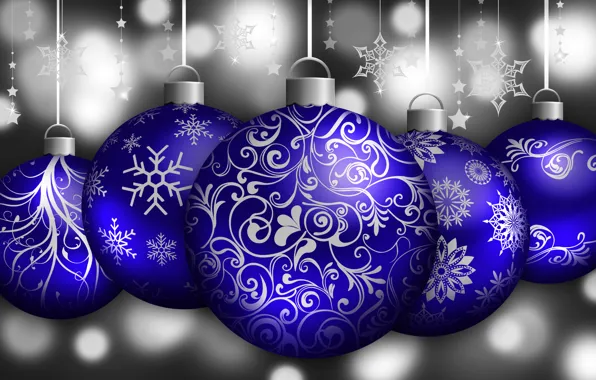 Картинка узор, новый год, рождество, вектор, шарик, снежинка