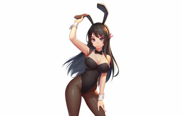 Girl, sexy, cleavage, long hair, brown hair, boobs, anime, beautiful