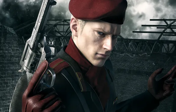 Gun, game, weapon, Metal Gear, man, Metal Gear Solid, revolver, gloves